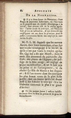 De La Narration