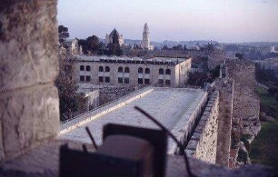 Blick von der Zitadelle auf Dormitio und Stadtmauer [Jerusalem, Israel-Exkursion]