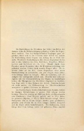 Die Entwicklung des Kleinhirns bei Säugetieren