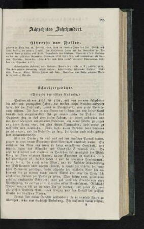 Achtzehntes Jahrhundert