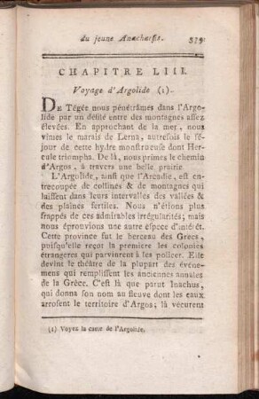 Chapitre LIII. Voyage d'Argolide.