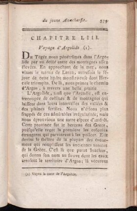 Chapitre LIII. Voyage d'Argolide.