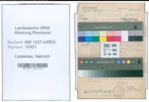 Entnazifizierung Heinrich Lankenau , geb. 11.10.1891 (Polizeibeamter)