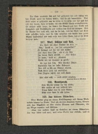 169. Das bittere Blümchen.