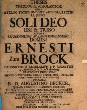 Theses theologiae scholasticae