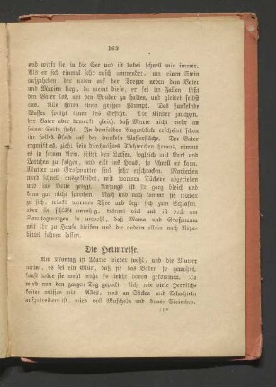 Die Heimreise.