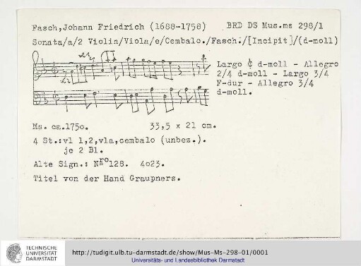 Sonate d-moll