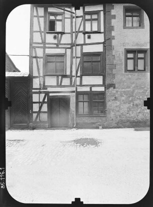 Schmalkalden, Pfaffengasse 26. Wohnhaus. Straßenfront (Teilansicht)