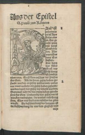 Aus der Epistel S. Pauli zun Römern.