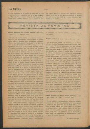 Revista de revistas