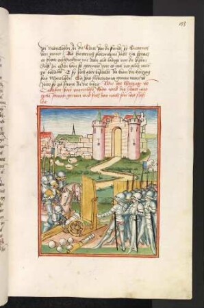 Belagerung und Beschuß Montlosens durch den Herzog von Calaber