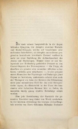 Zur Casuistik der Atrophia musculorum progressiva