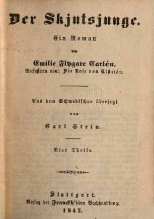 Der Skjutsjunge : ein Roman