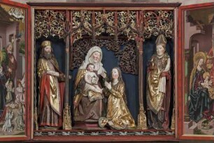 Annenaltar — Anna selbdritt mit zwei Heiligen