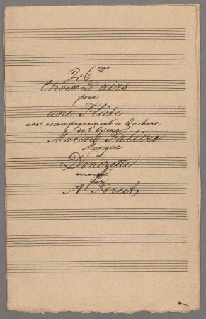 Marino Faliero, Auswahl, arrangiert, Flöte, Gitarre - BSB Mus.Schott.Ha 6032-2