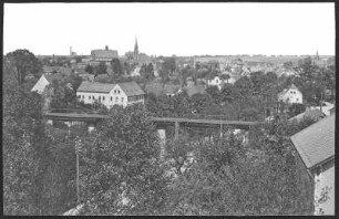 Wilsdruff. Blick vom Schießhaus auf Wilsdruff