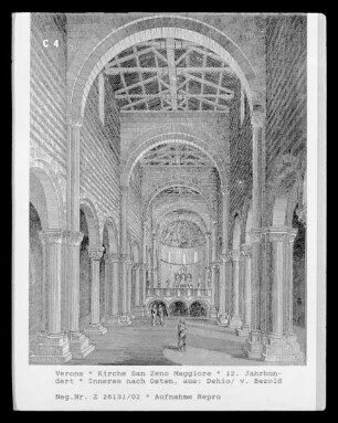 Verona, San Zeno Maggiore, Innenansicht