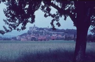 Ranis. Blick auf die Stadt und Burg Ranis
