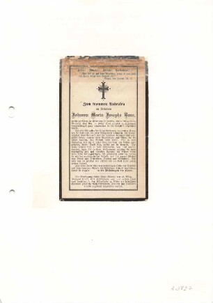 Baur, Johanna Maria Josepha