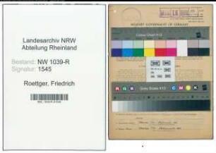 Entnazifizierung Friedrich Roettger , geb. 30.08.1903 (Stadtbaurat)