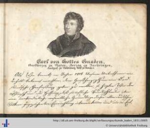 Porträt: Großherzog Karl von Baden.