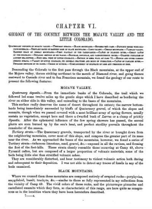 Geology of the country between the Mojave Valley and Flax River.