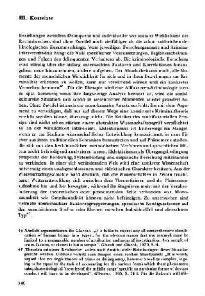 III. Korrelate
