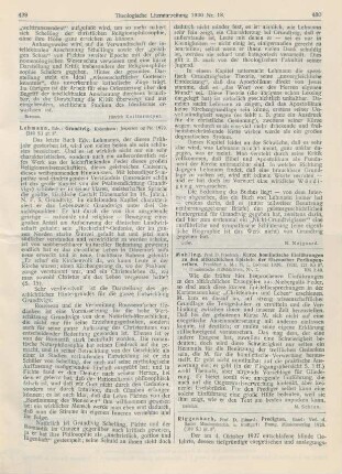 430-431 [Rezension] Riggenbach, Eduard, Predigten