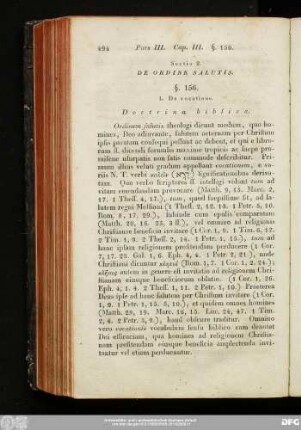 Sectio 2. De Ordine Salutis.