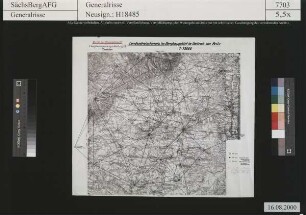 Bergbaugebiet bei [Brüx] Most; Landesdreiecksnetz.