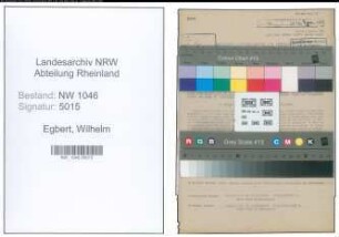 Entnazifizierung Wilhelm Egbert , geb. 05.10.1892 (Kaufmann)