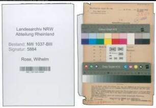 Entnazifizierung Wilhelm Rose , geb. 20.07.1904 (Finanzsekretaer)