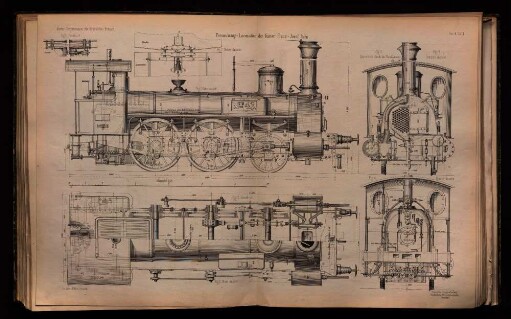 Personenzug-Locomotive der Kaiser Franz-Josef Bahn.