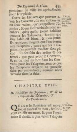 Chapitre XVIII. De l'election de supérieur, ...