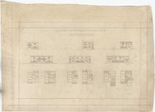 Billing, Hermann; Singen am Hohentwiel; Stadterweiterung - Einfamilienhaustypen (6 Ansichten; 6 Grundrisse)