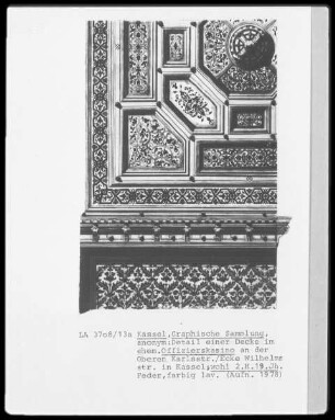 Kassel & Offizierskasino & Decke & Obere Karlsstraße & Ecke Wilhelmsstraße