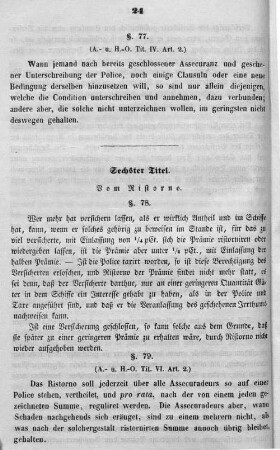 Sechster Titel.
