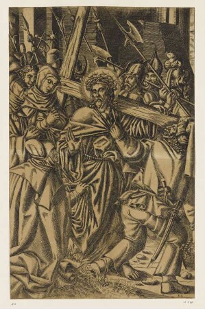 Kreuztragung, Blatt 6 der Folge "Passion Christi"