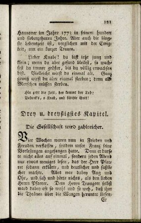 Drey u. dreyßigstes Kapitel. - Drey u. vierzigstes Kapitel.