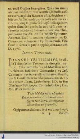 Ioannes Trithemius