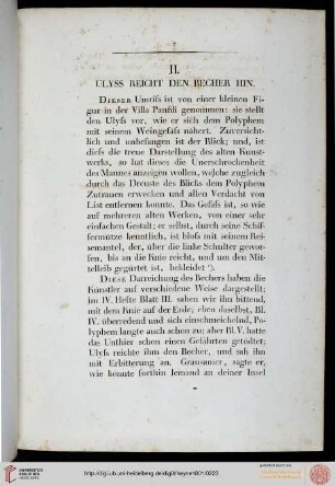 II.Ulyss reicht den Becher hin