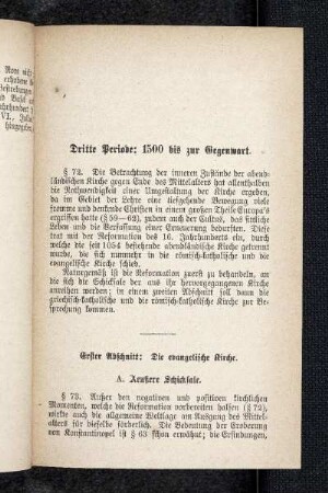 Dritte Periode: 1500 bis zur Gegenwart