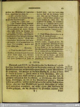 §. XXVII. Avisobriefe müssen nothwendig überschiket ..