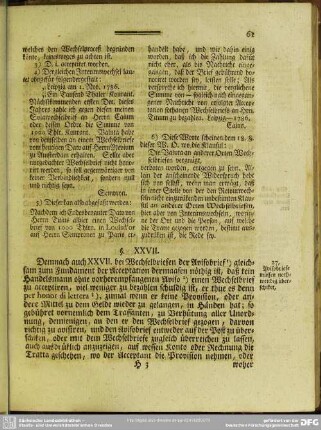 §. XXVII. Avisobriefe müssen nothwendig überschiket ..