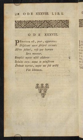 375-380, Ode XXXVIII.; Remarques Sur L'Ode XXXVIII.; Notes Sur L'Ode XXXVIII.