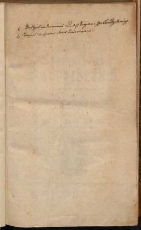 Handschriftlicher Eintrag