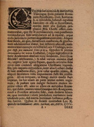 Collegii Theologici Decanvs Val. Ernestvs Loeschervs S. Th. D. Et Prof. Pvlb. Ac Alvm. Sax. Ephorvs Benevolo Lectori S.P.D.