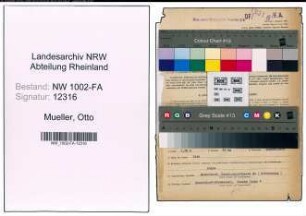 Entnazifizierung Otto Mueller, geb. 17.05.1895 (Brauereidirektor)