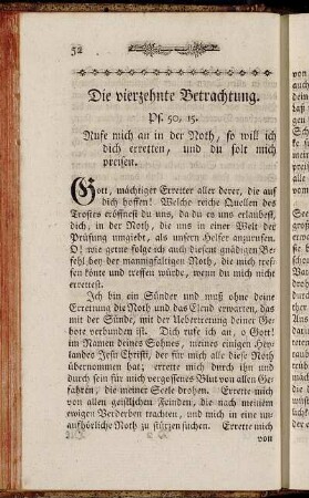 Die vierzehnte Betrachtung