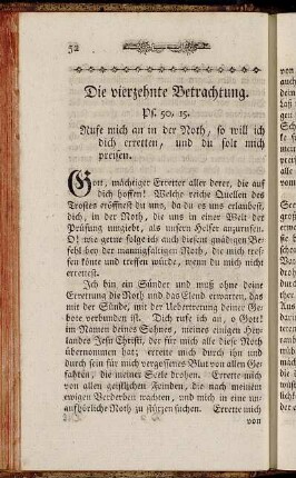 Die vierzehnte Betrachtung